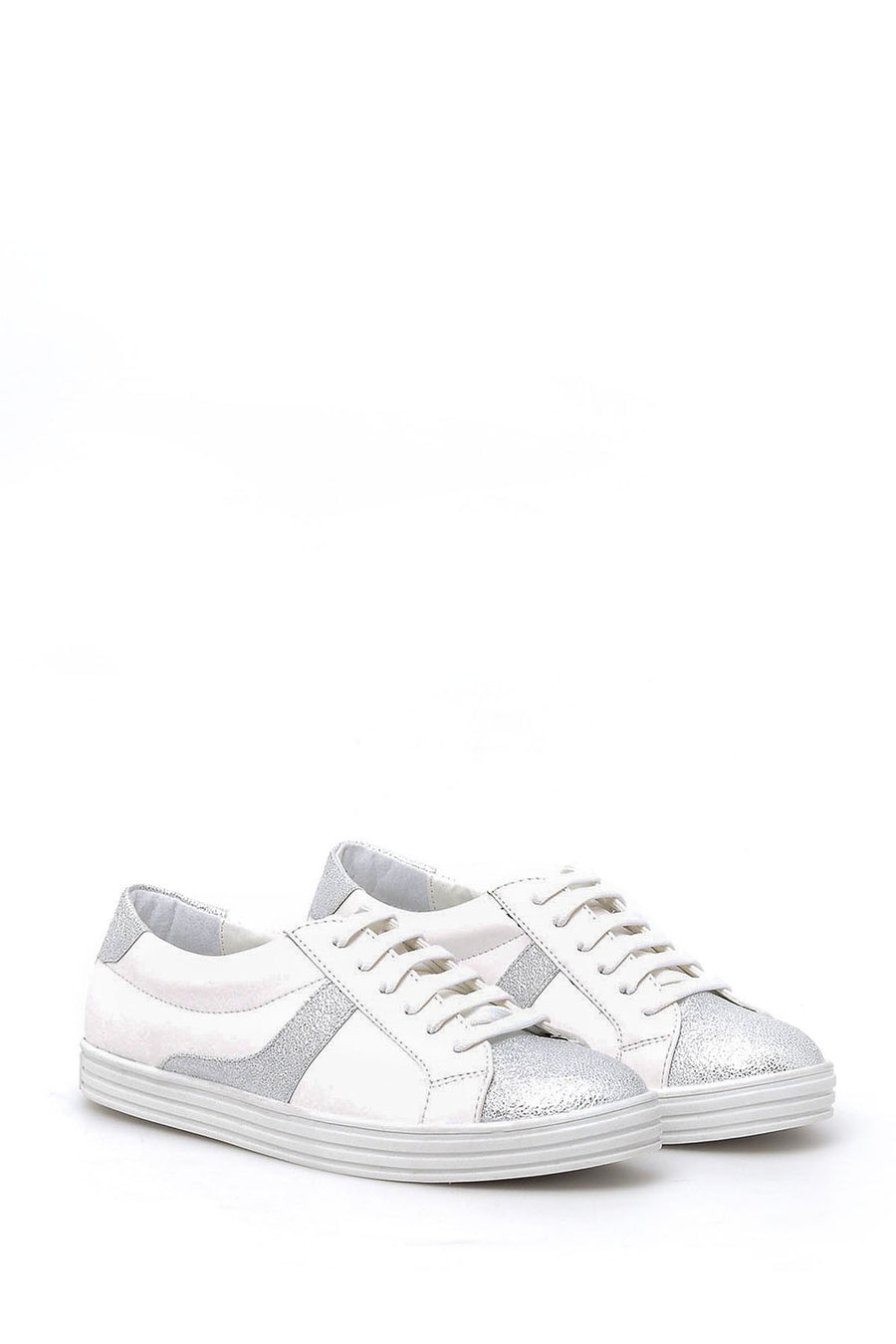 Kadın Lame Detaylı Sneaker
