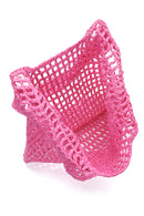 Women's Pink Straw Shoulder Bag | Derimod