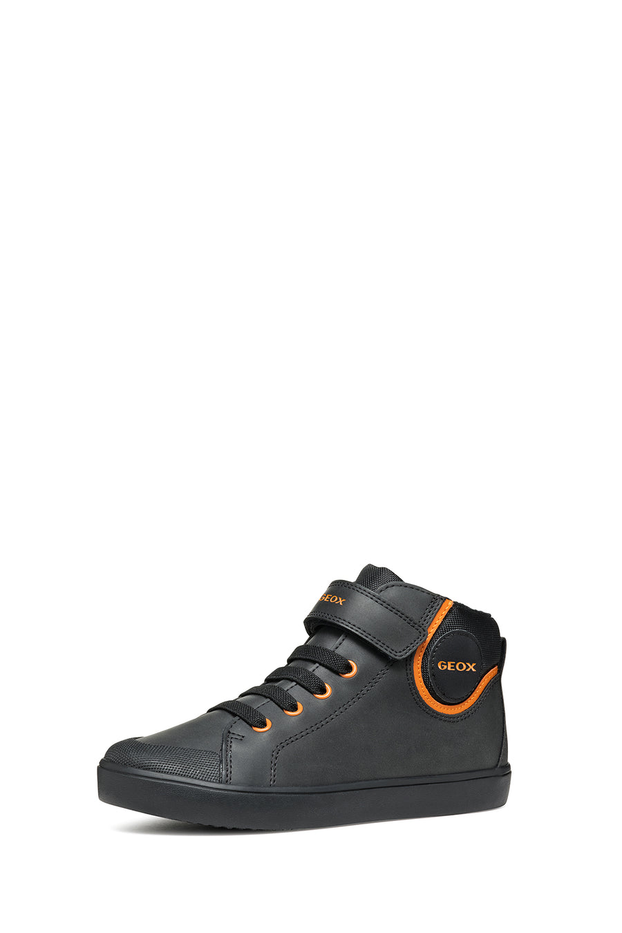 Geox Boy Black High-Top Sneakers