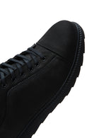 Men's Black Nubuck Leather Casual Shoes | Derimod