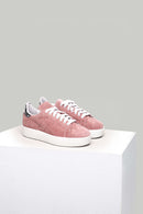 Süet Pembe Kadın Deri Sneaker | Derimod