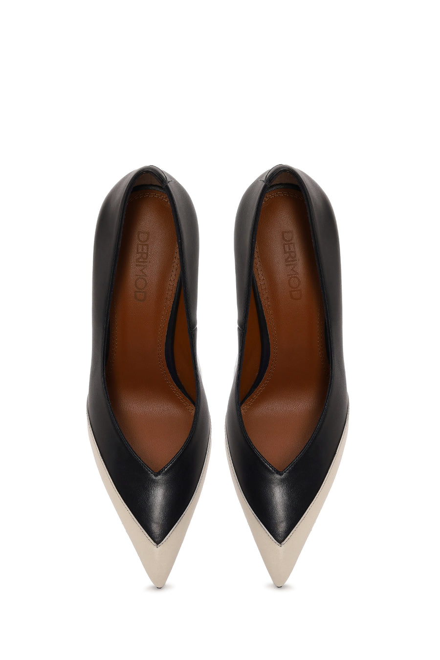 Woman Black Thin-Heeled Leather Stiletto