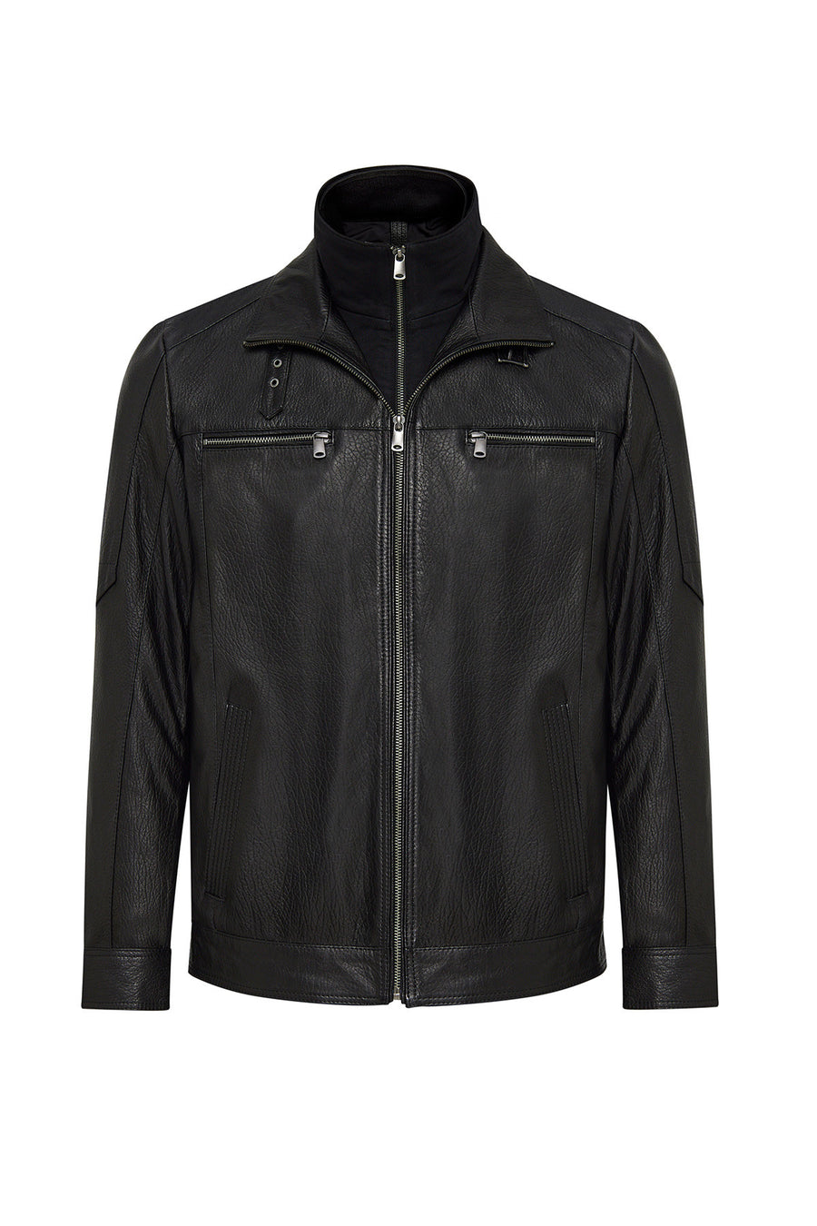 Mateo Men's Black Leather Jacket