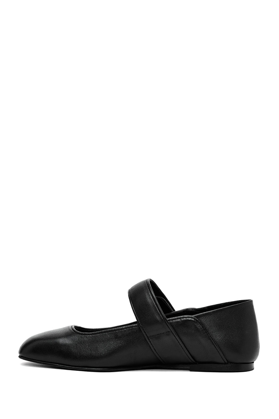 Women's Black Classic Leather Ballerinas