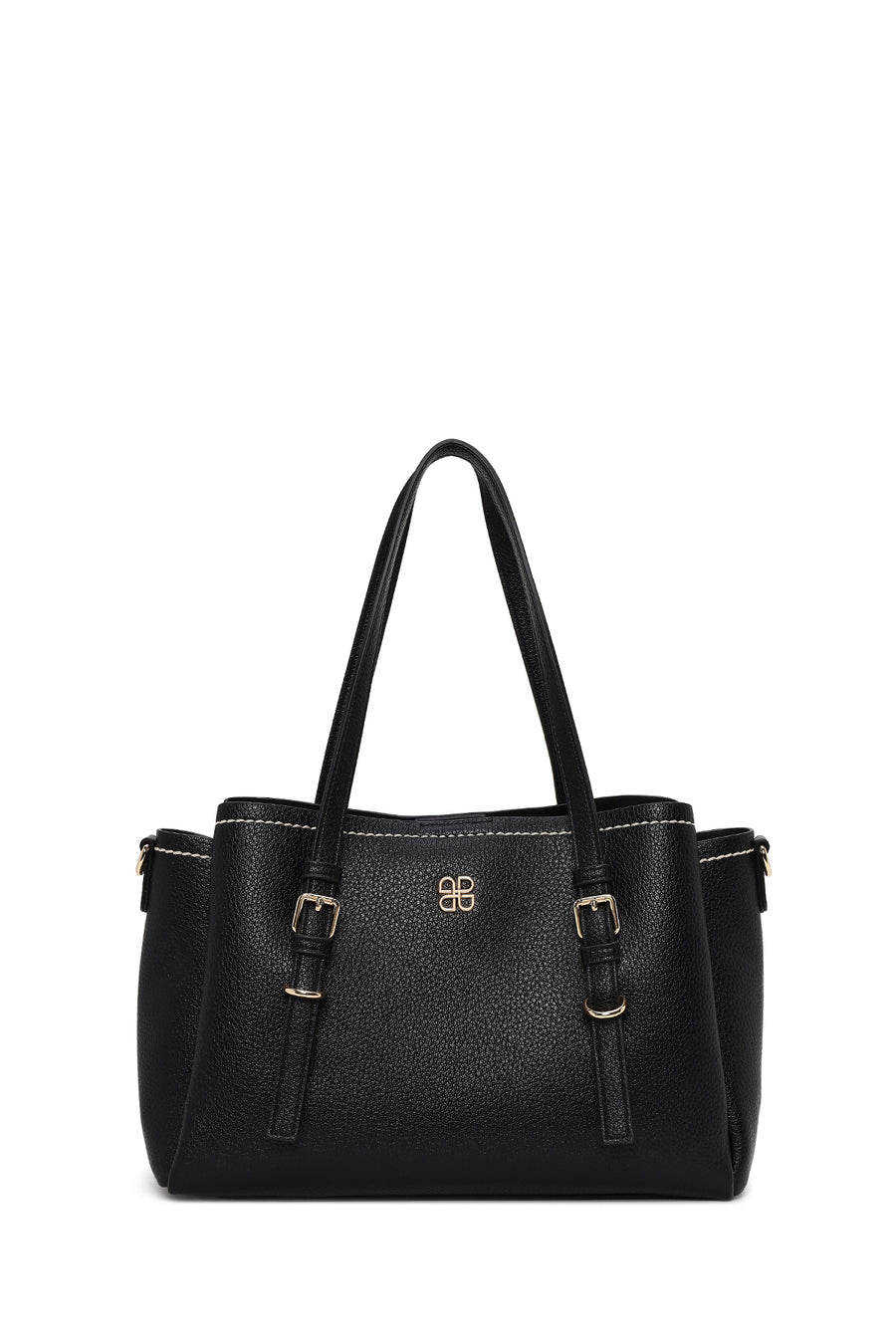 Woman Black Long-Strap Shoulder Bag
