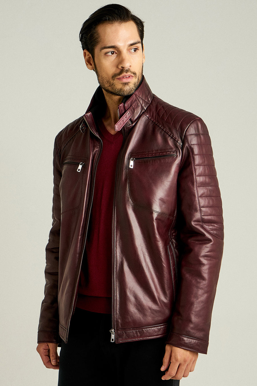 Ballet Men's Leather Jacket 18WGD6306HN | Derimod