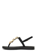 Woman Black Accessory Thong Sandals | Derimod