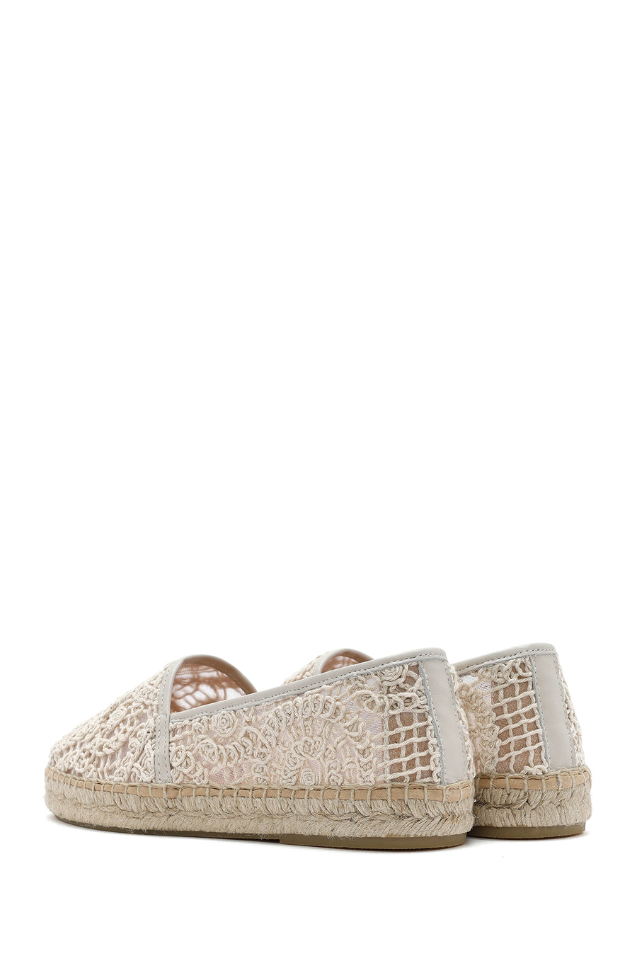 Women's Beige Fabric Espadrilles