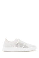 Women's Ecru Fabric Sneaker | Derimod