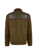 Liberty Woman Khaki Suede Jacket | Derimod