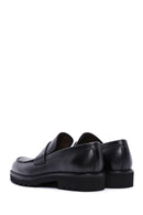 Men's Black Leather Casual Loafer | Derimod