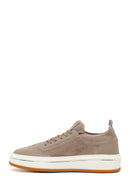 Male Beige Lace-Up Thick-Soled Leather Sneaker | Derimod