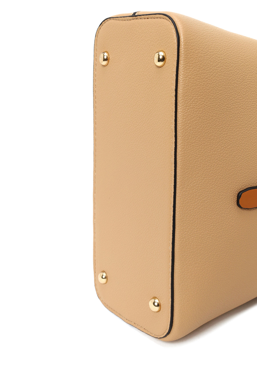 Woman Beige Long-Strap Shoulder Bag