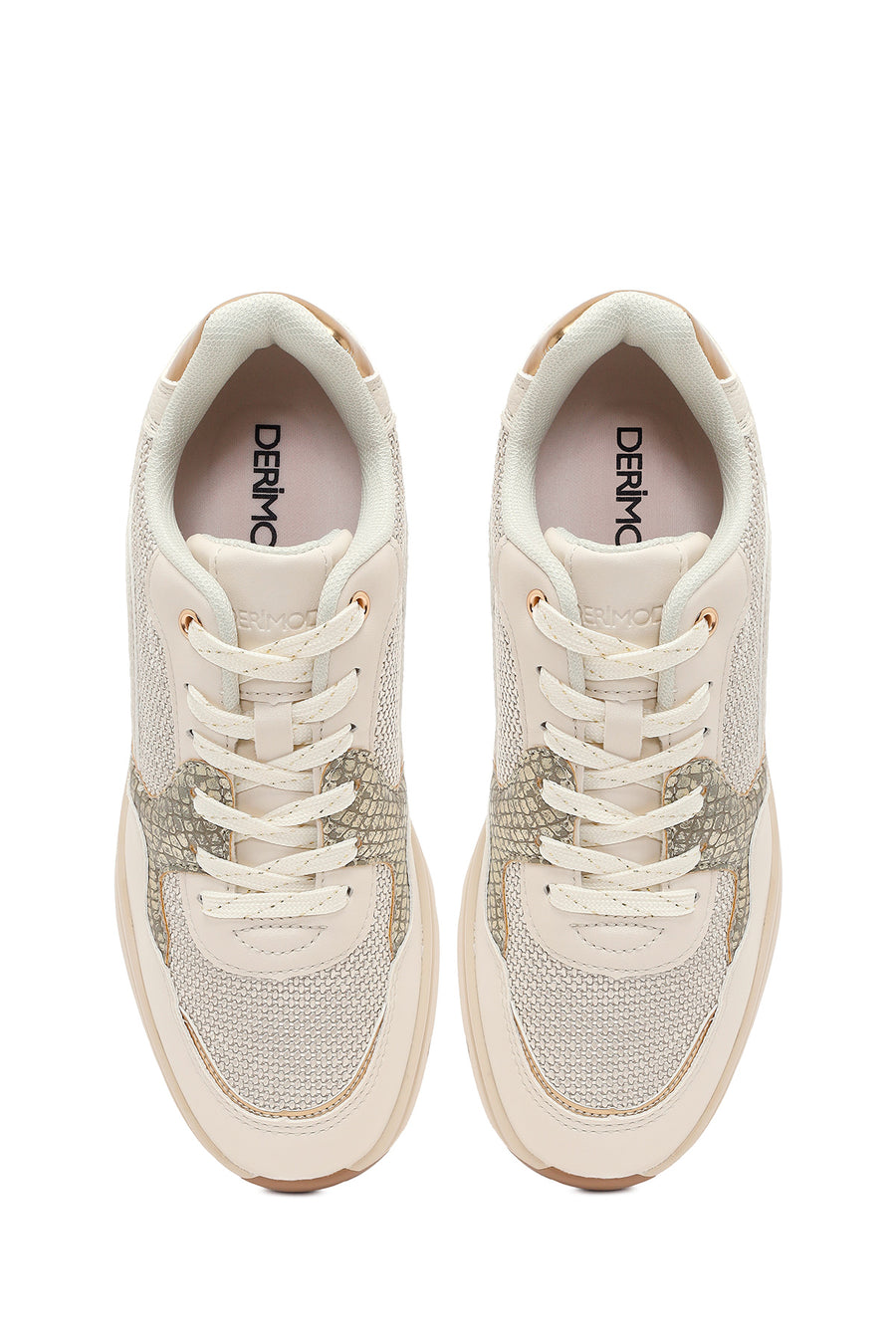 Women's Beige Thick Soled Sneaker