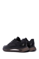 Men's Black Leather Sneaker | Derimod