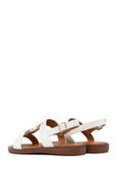 Women's White Sandals with Accessory Details | Derimod