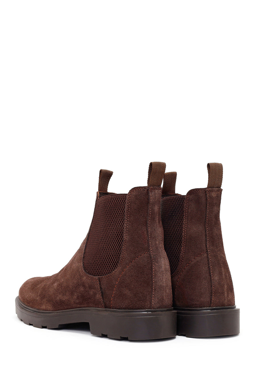 Male Brown Suede Chelsea Boots
