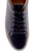 Men's Perforated Leather Sneaker | Derimod