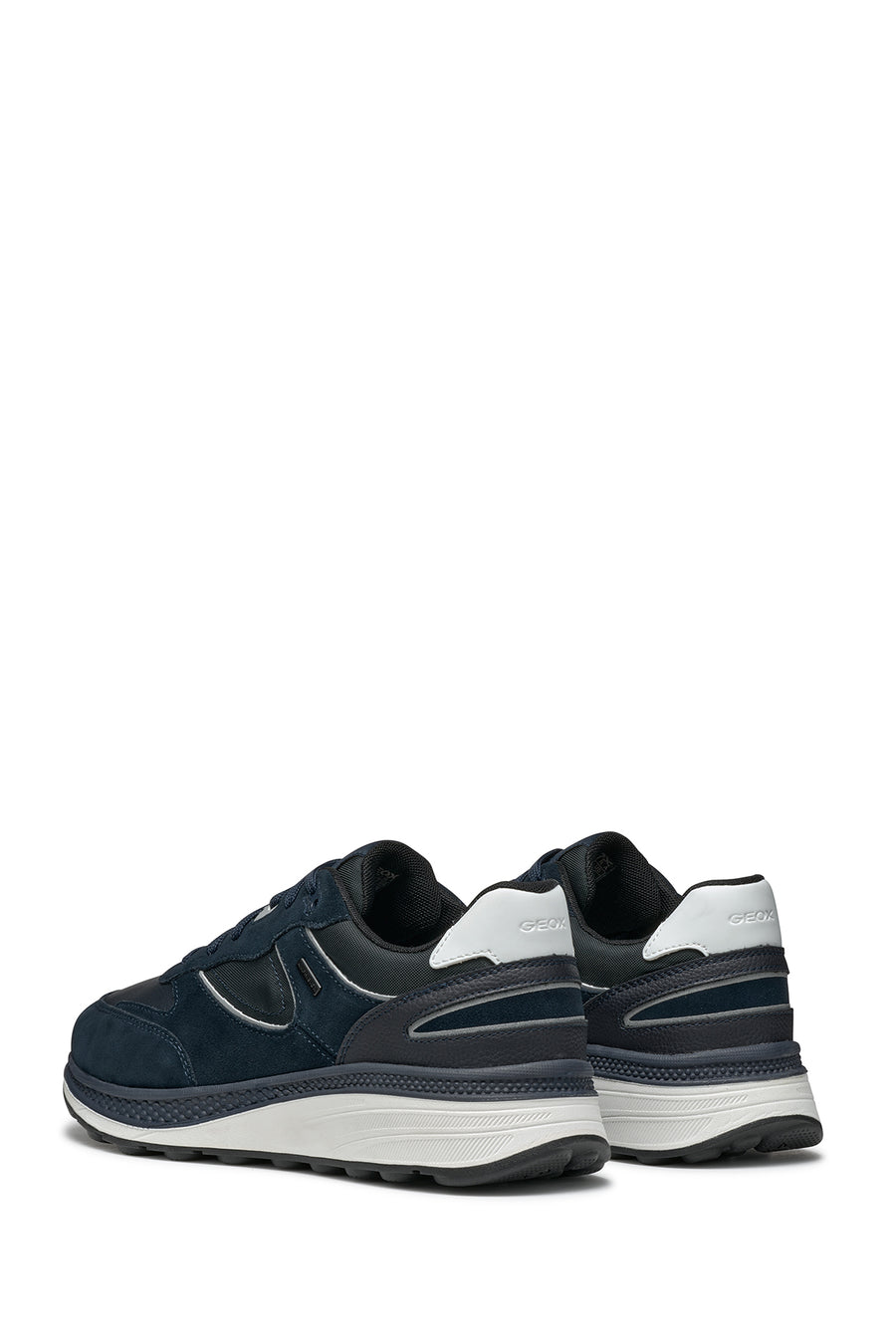 Geox Erkek Lacivert Spherica Actif X1 Abx Bağcıklı Waterproof Deri Sneaker