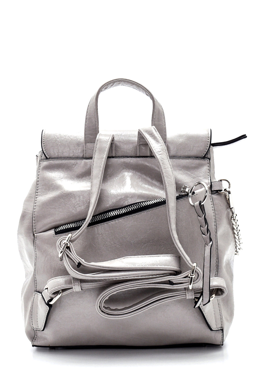 Women's Chain Detailed Backpack