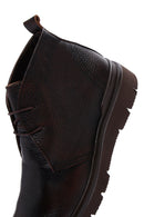 Men's Brown Leather Casual Boots | Derimod