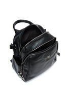 Women's Black Long Strap Backpack | Derimod