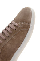 Men's Beige Suede Leather Sneaker | Derimod