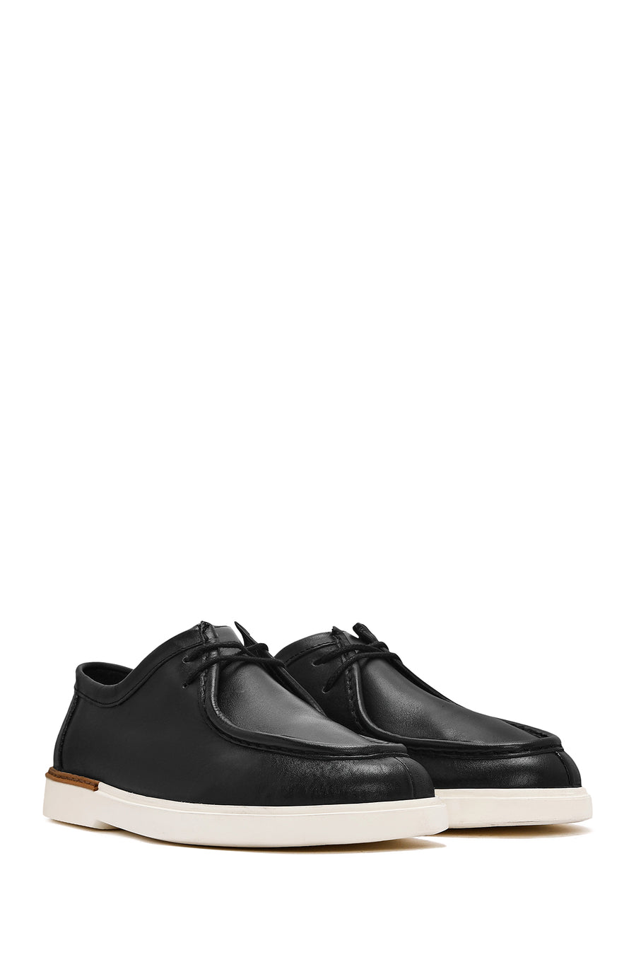 Men's Black Leather Casual Shoes