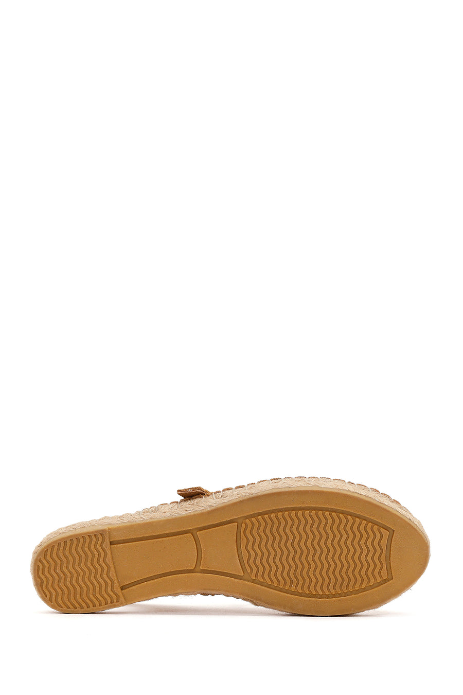 Kadın Camel Tokalı Süet Deri Espadril