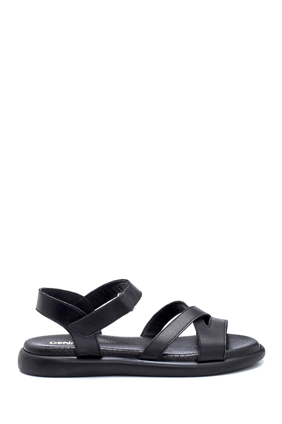 Women's Black Leather Sandals 21SFD360518 | Derimod