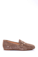 Women's Suede Buckle Loafer | Derimod