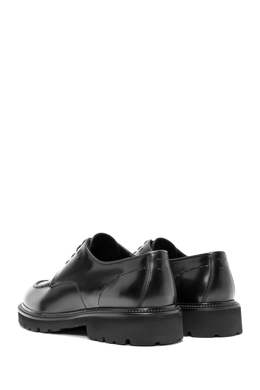 Men's Black Leather Casual Shoes