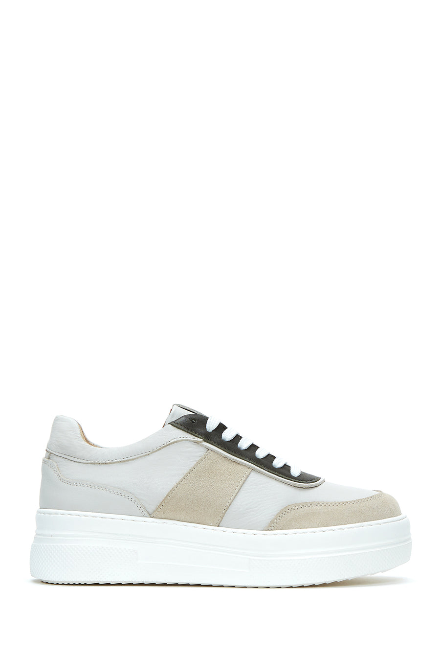 Women's Leather Casual Sneaker 22WFD371114 | Derimod