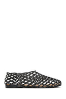 Women's Black Jelly Ballerina | Derimod