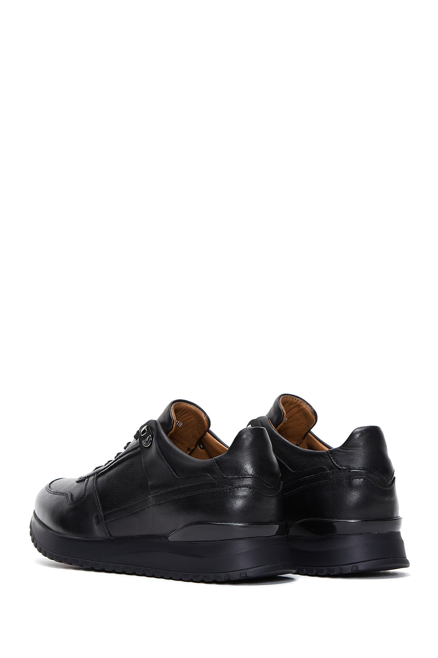 Men's Black Leather Sneaker