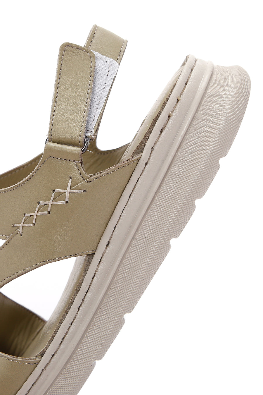 Kadın Yeşil Deri Comfort Sandalet