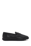 Women's Black Masculine Loafer | Derimod