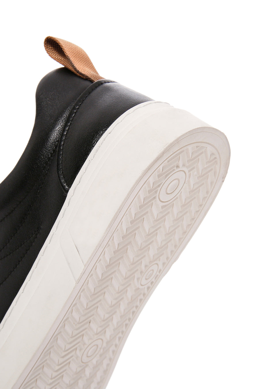 Male Black Lace-Up Leather Sneaker