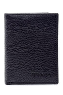 Men's Black Leather Card Holder | Derimod