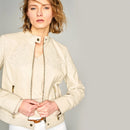 Diana-2 Women's Leather Jacket | Derimod