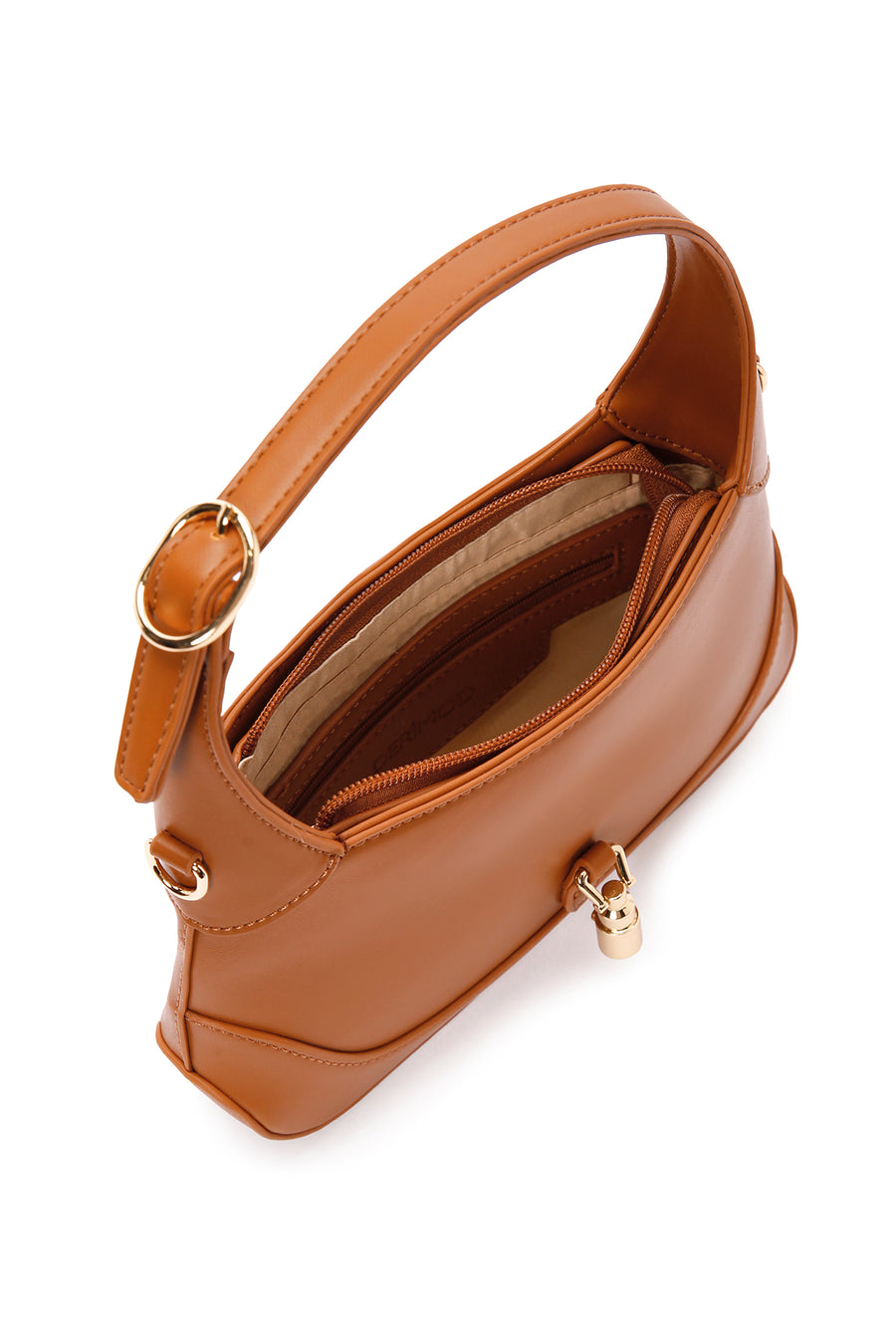 Women's Tan Long Strap Shoulder Bag