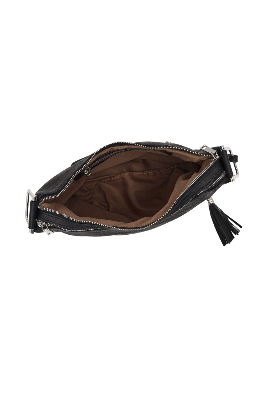 Woman Black Long-Strap Shoulder Bag