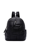 Women's Black Quilted Backpack | Derimod