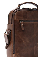 Men's Brown Leather Crossbody Bag | Derimod