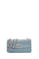 Women's Blue Long Chain Shoulder Bag | Derimod