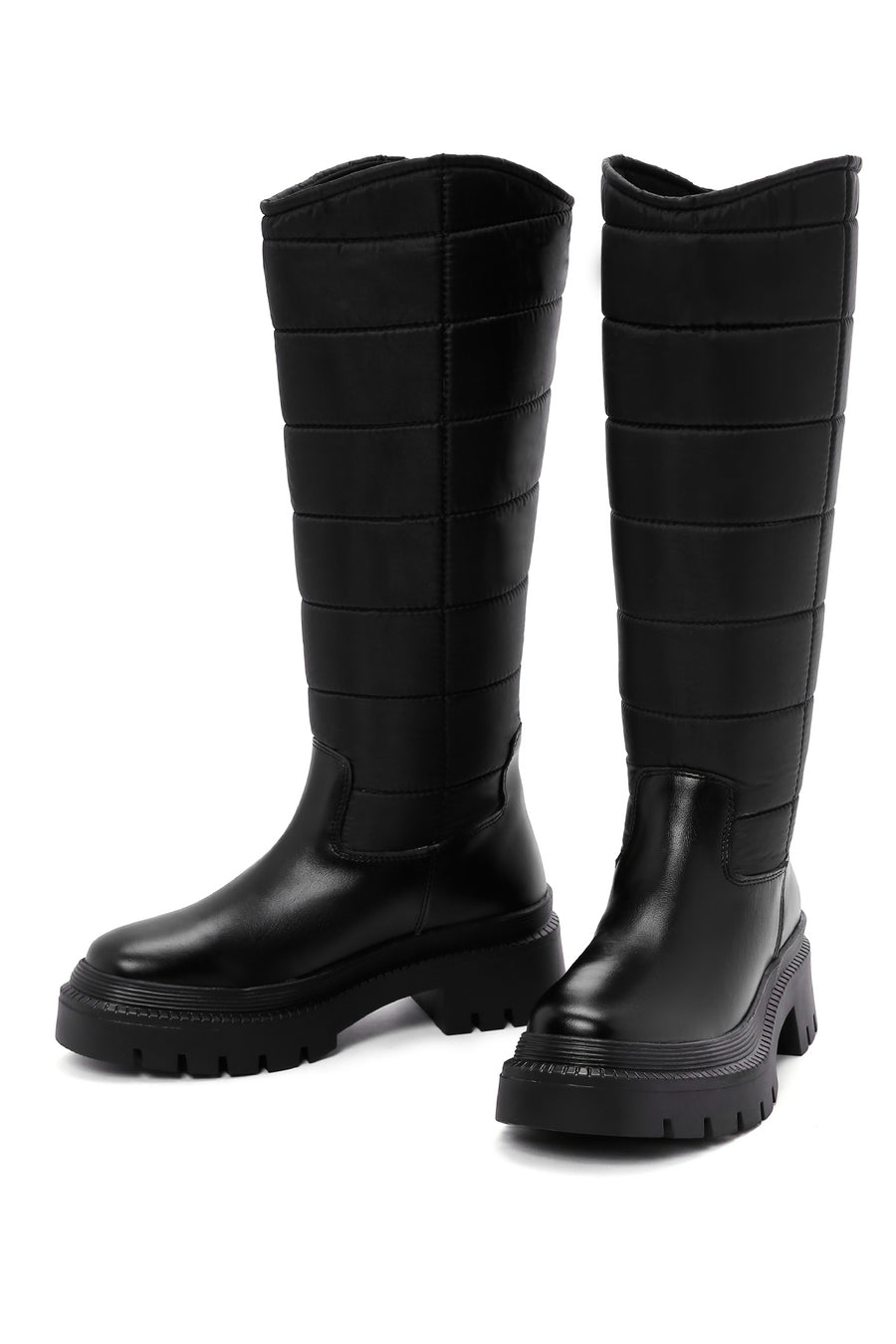Women's Black Thick Soled Casual Boots