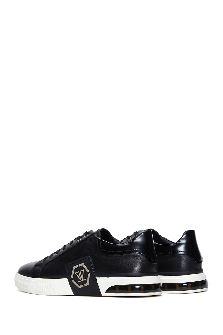 Men's Black Leather Sneaker