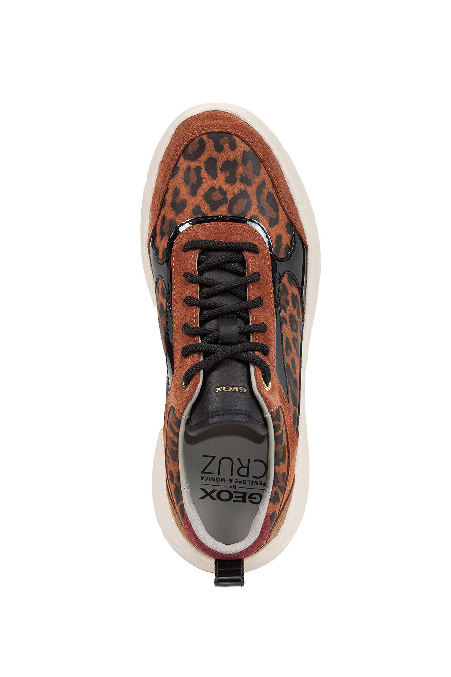 Geox Kadın Taba Nebula 2.0 X Bağcıklı Kalın Tabanlı Sneaker