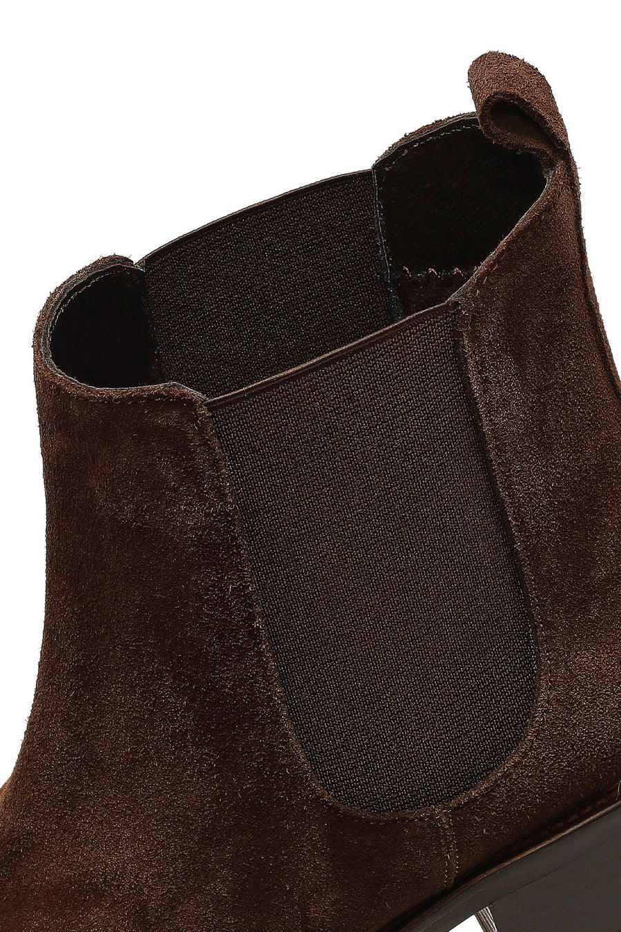 Woman Brown Suede Chelsea Boots