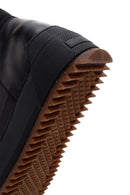 Men's Black Thick Soled Leather Sports Boots | Derimod